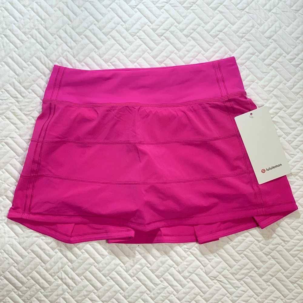 🍋 lululemon pace rival skirt sonic pink